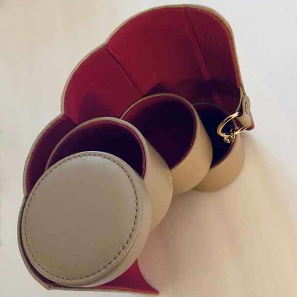 VLANDO VIAGGIO Round Cylinder Travel Jewelry Case NWOT - Picture 5 of 7